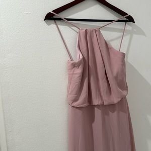 Wed2b Bella dainty top with stylish a line skirt that’s super flatte dress .